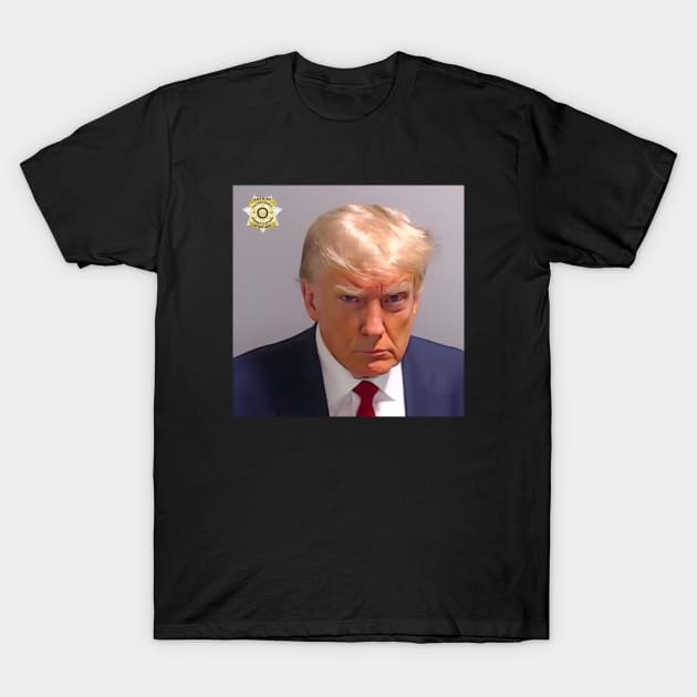 Donald Trump Mug Shot T-Shirt by WeirdFlex